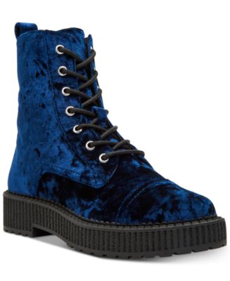Katy Perry - Gia Velvet Combat Booties