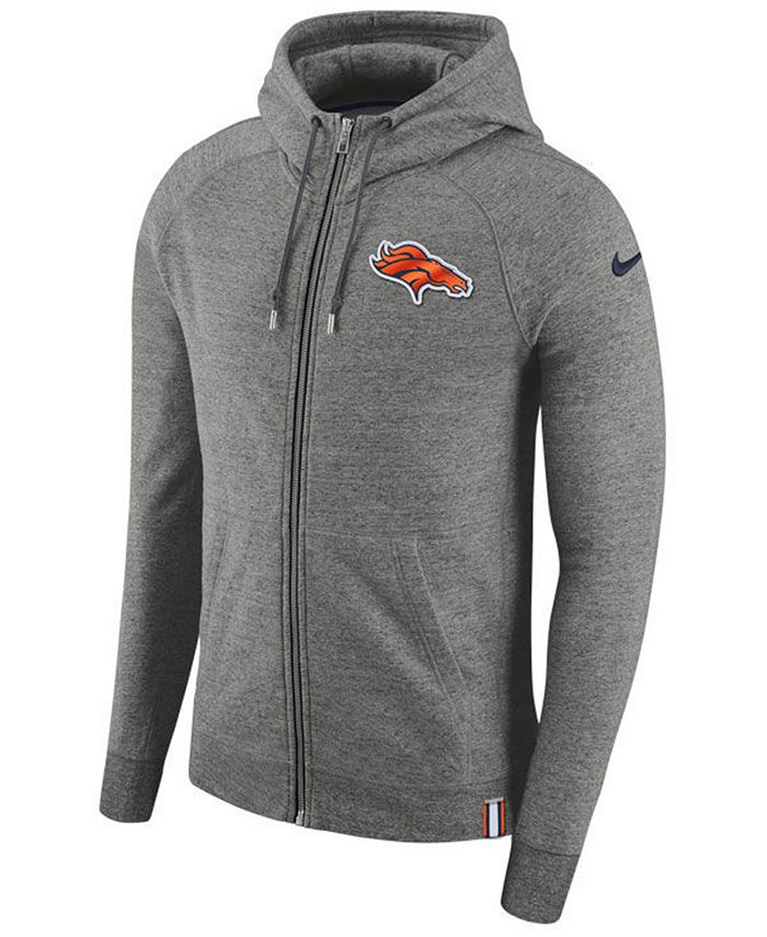 Nike Men's Denver Broncos Full-Zip Hoodie - Macy's