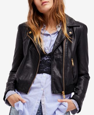 free people black bomber jacket