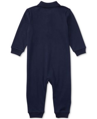 Baby Boys Schiffli Cotton Coverall