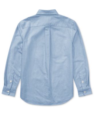 8-20 Boys' Embroidered Pony Logo Cotton Oxford Shirt