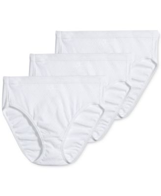Elance Cotton French Cut Underwear 3-Pk 1541, Extended Sizes