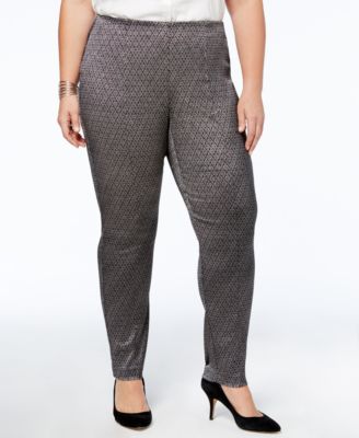 Alfani - Plus Size Tummy-Control Skinny Pants
