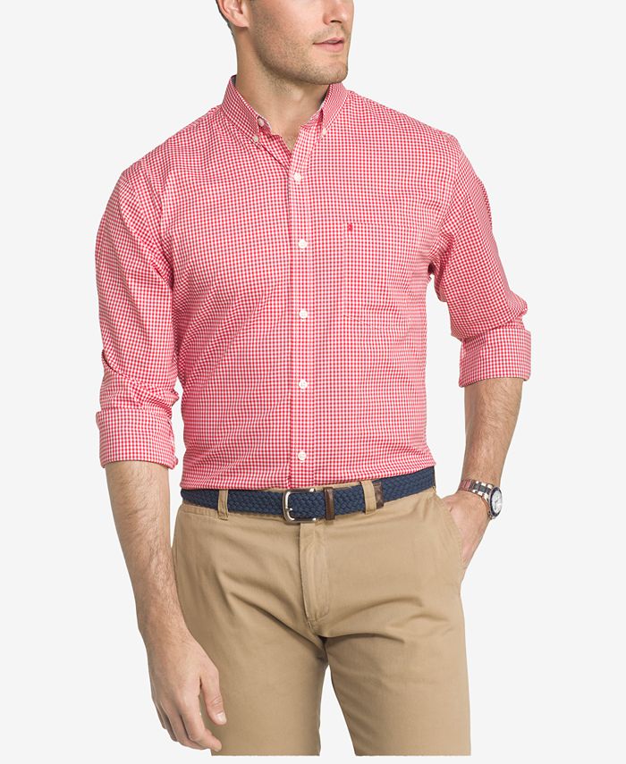 IZOD Men's Advantage Performance Stretch Gingham Shirt Macy's