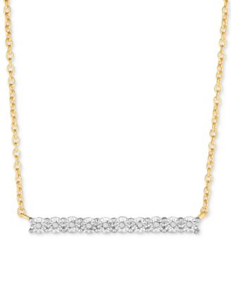 macys gold bar necklace