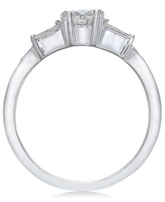 Macy's Diamond Engagement Ring (1 Ct. T.w.) In 14k White Gold & Reviews ...