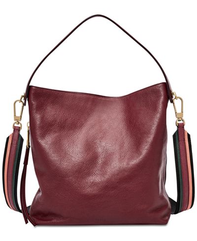 fossil maya small hobo brown