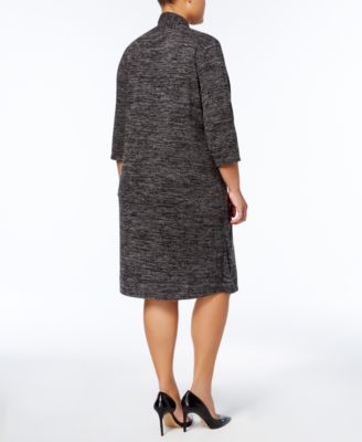 Connected Plus Size Layered-Look Dress