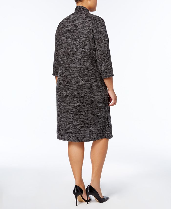 Connected Plus Size Layered-Look Dress - Macy's