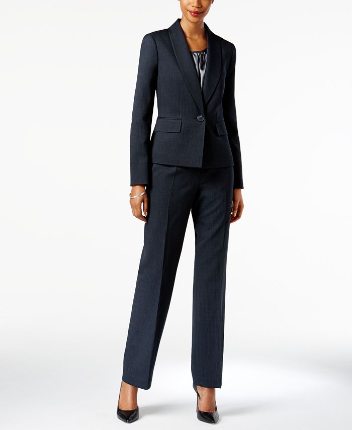 Le Suit 3-Pc. Shawl-Collar Pantsuit - Macy's