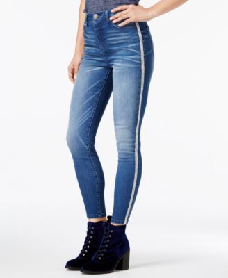 jeans with a stripe down the side