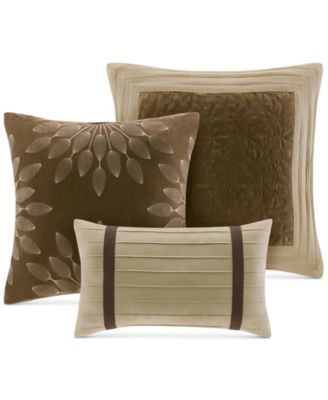 Palmer Faux-Suede 7-Pc. Comforter Sets