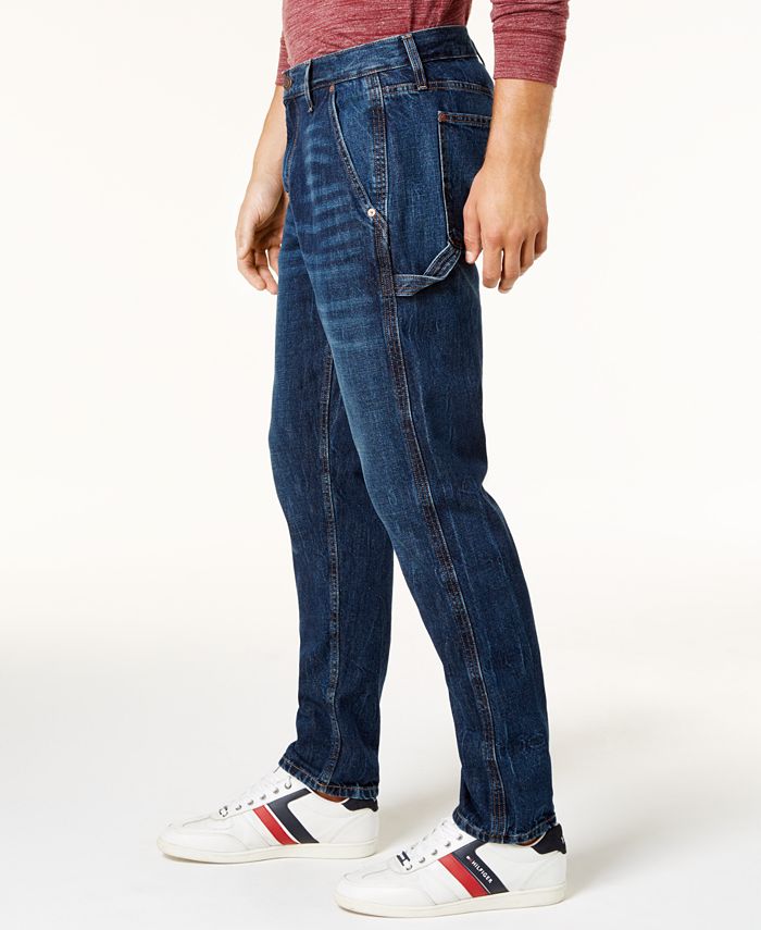 Tommy Hilfiger Men's Relaxed Tapered Carpenter Jeans, Created for Macy