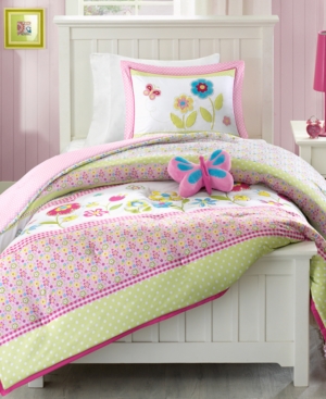 Mi Zone Kids Spring Bloom 3-Pc. Reversible Twin Comforter Set Bedding