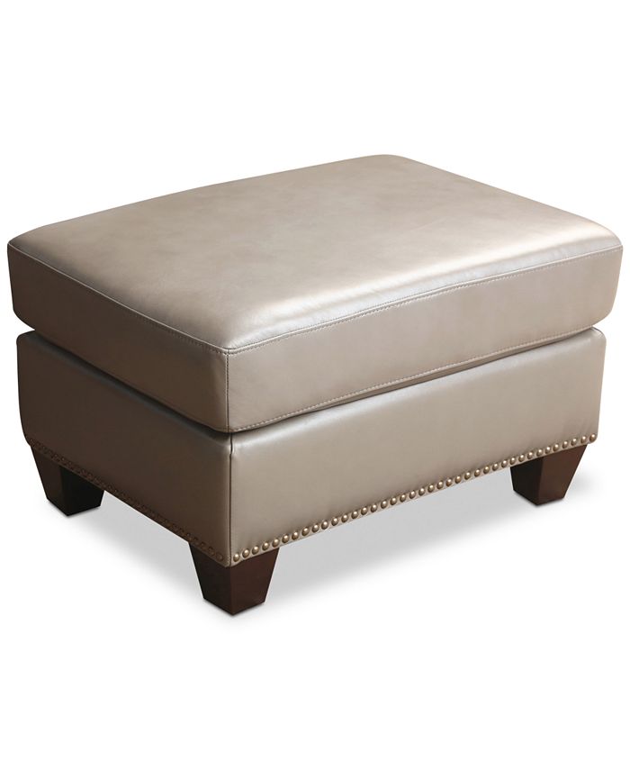 Abbyson store leather ottoman