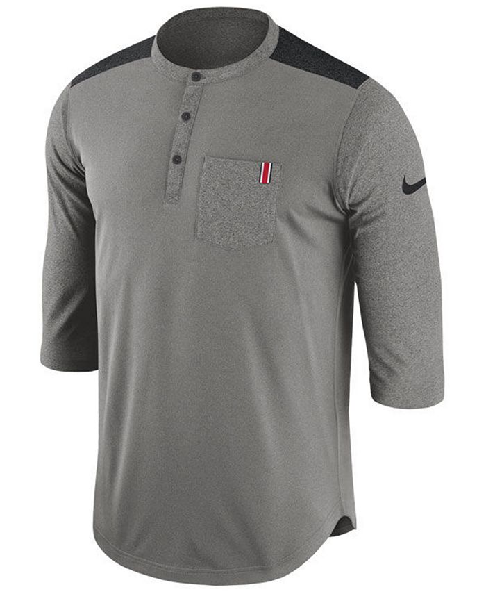 Nike Men s Ohio State Buckeyes Dri Fit Henley T Shirt Macy s