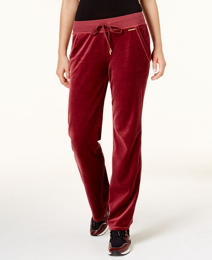 Michael Kors Velour Drawstring Sweatpants & Reviews - Pants & Capris -  Women - Macy's