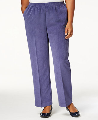 Alfred Dunner Plus Size Classics Corduroy Pull-On Pants & Reviews ...