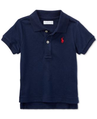 Baby Boys Cotton Polo Short Sleeved Shirt