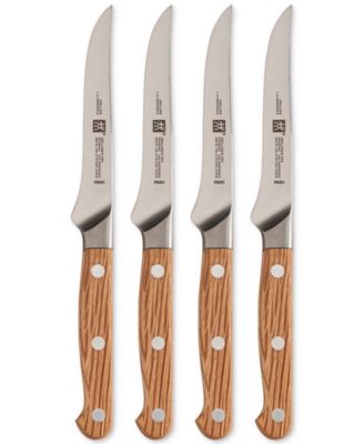 J.A. Henckels - Pro Holm Oak 4-Pc. Steak Knife Set