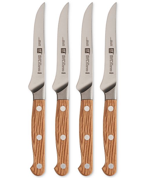 J.A. Henckels Zwilling J.A Henckels Pro Holm Oak 4Pc. Steak Knife Set