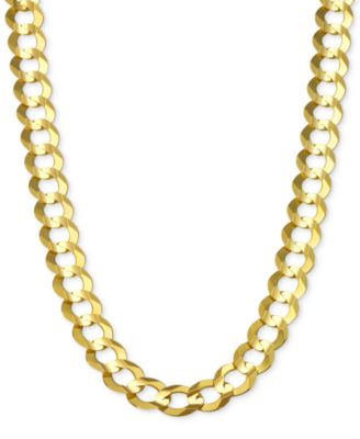 Mens Chain Gold 7mm Curb Chain Necklace Gold Chains for Men Stainless Steel  Chains 7mm Curb Chain 18 / 20 / 22 Chain 