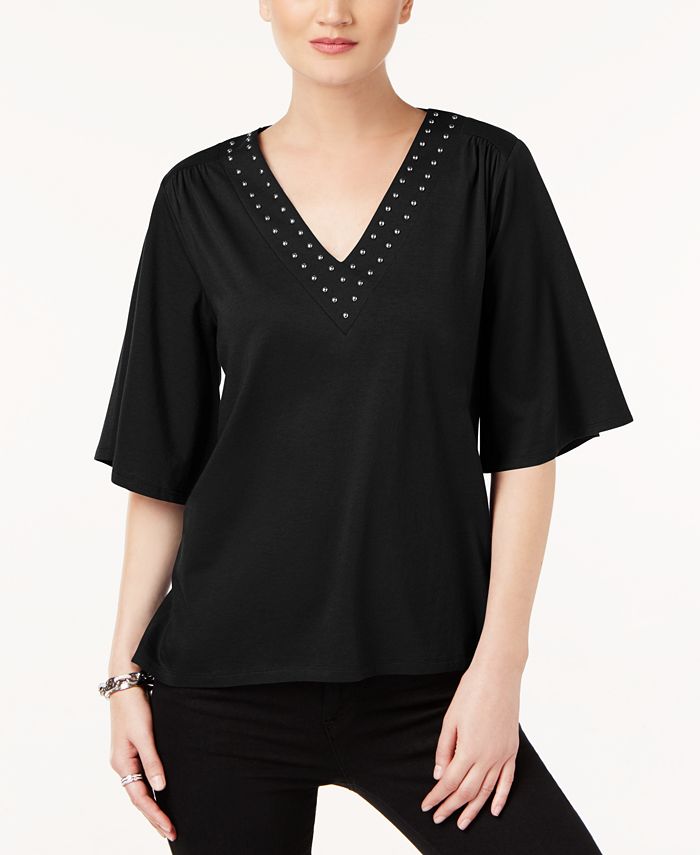 Michael kors studded top outlet