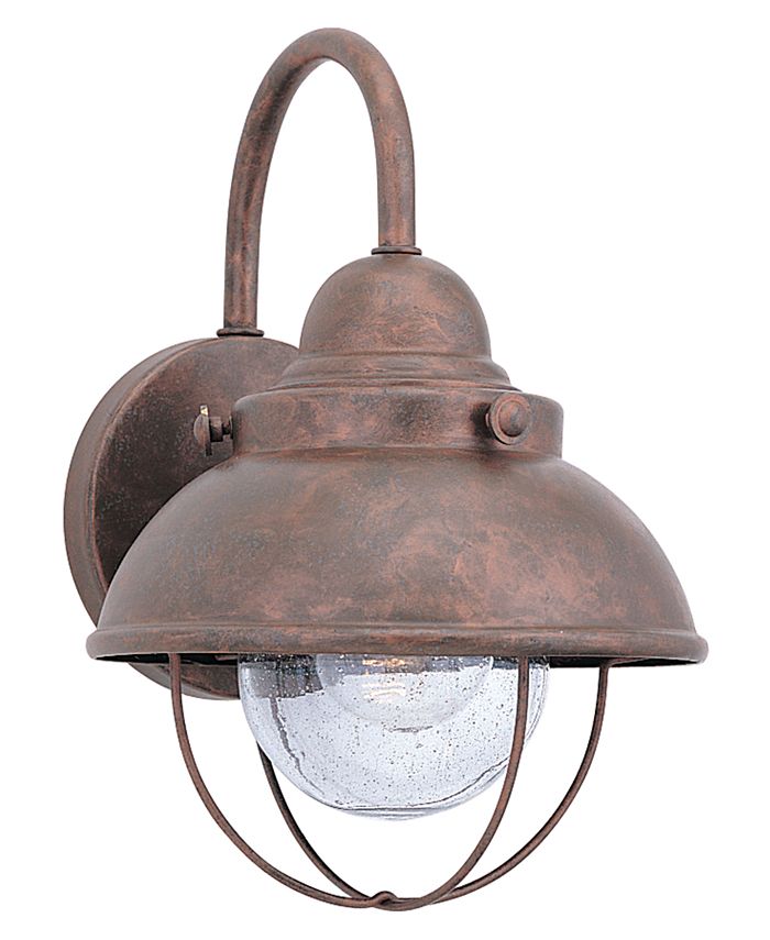 Generation Lighting - Outdoor Lighting, Sebring Weathered Copper Wall Lantern 16"