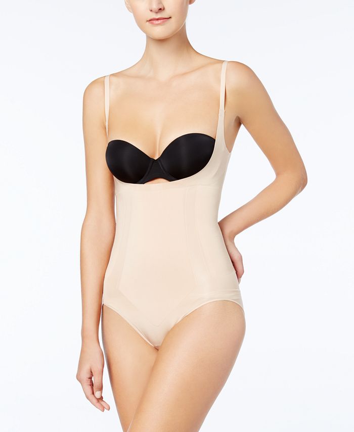 Spanx Plus OnCore Open-Bust Mid-Thigh Bodysuit