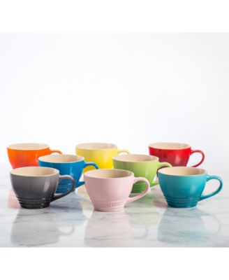 Le Creuset 14 ounce Stoneware Bistro Style Coffee Mug - Macy's