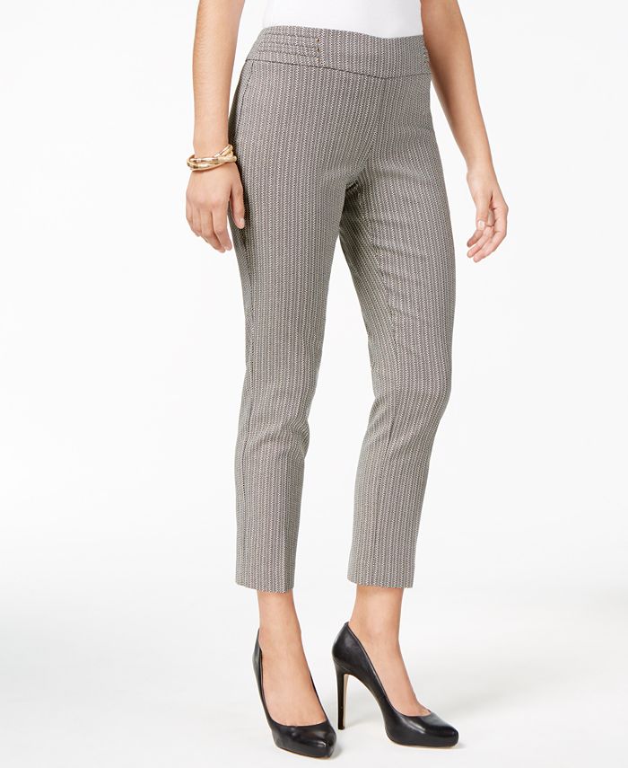 JM Collection Rivet-Trim Ankle Pants, Created for Macy's - Macy's
