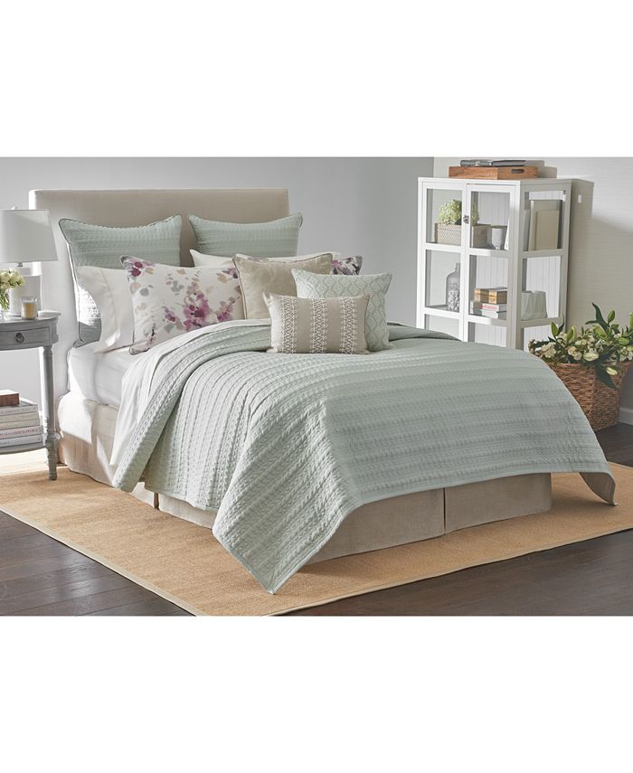 Sanderson Delphiniums Full/Queen Coverlet Macy's