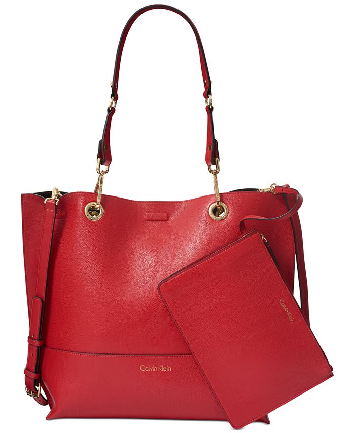 Beweegt niet Kan niet leerling Calvin Klein Sonoma Reversible Tote with Pouch & Reviews - Handbags &  Accessories - Macy's