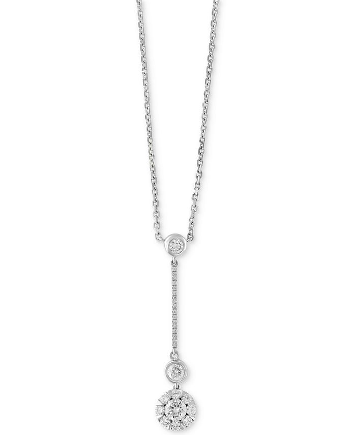 EFFY Collection Pavé Classica by EFFY® Diamond Cluster Lariat Necklace ...