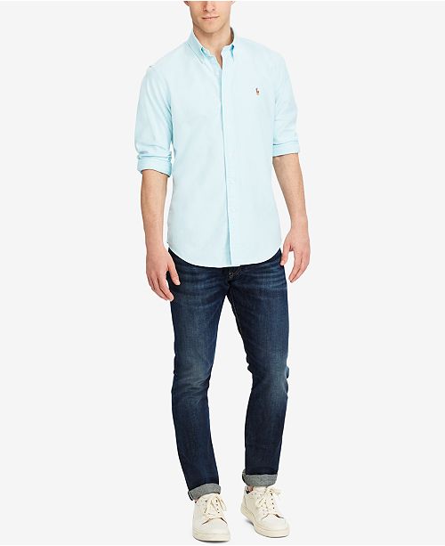 Polo Ralph Lauren Men S Classic Fit Long Sleeve Solid Oxford Shirt