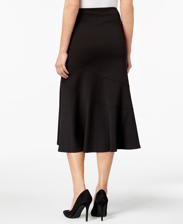 NY Collection Petite Pull-On Midi Skirt - Macy's