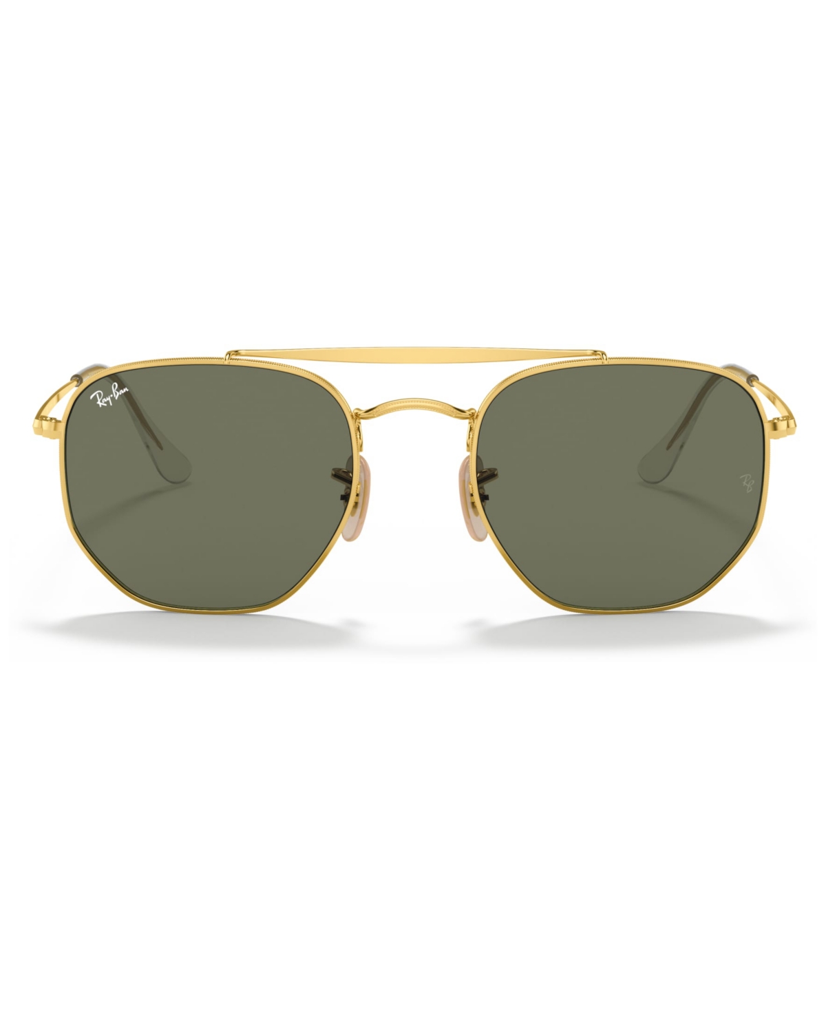 Shop Ray Ban Sunglasses, Rb3648 The Marshal In Gold,green