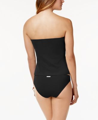 Riviera Draped Tankini Top & Hipster Bikini Bottoms