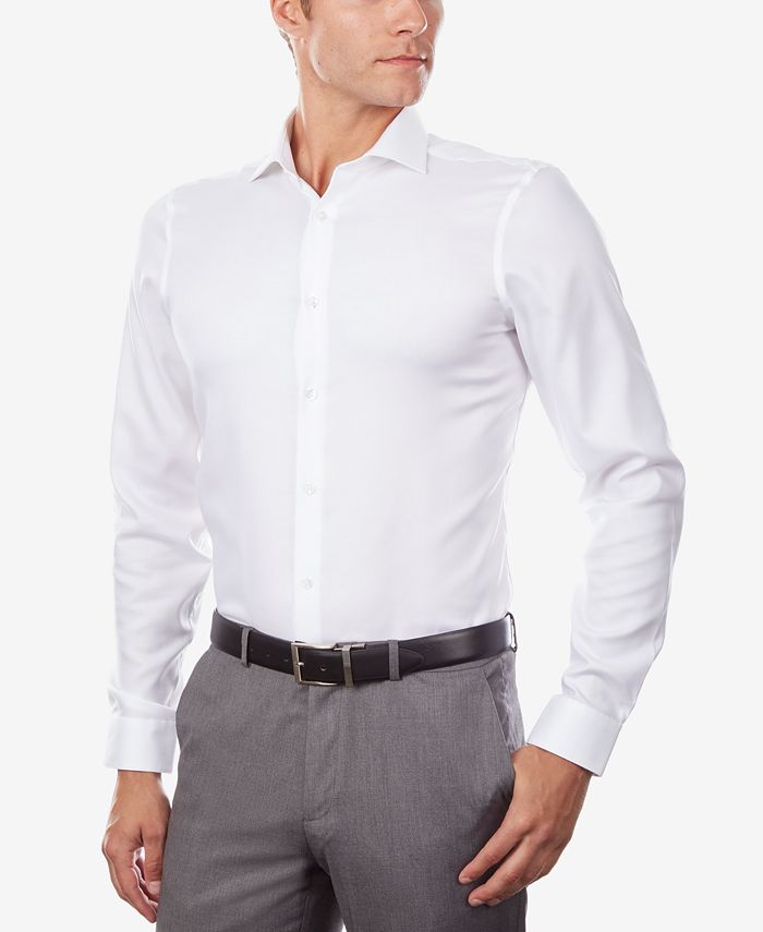 Calvin Klein Men's Slim-Fit Non-Iron Stretch Performance Dress Shirt -  Macy's