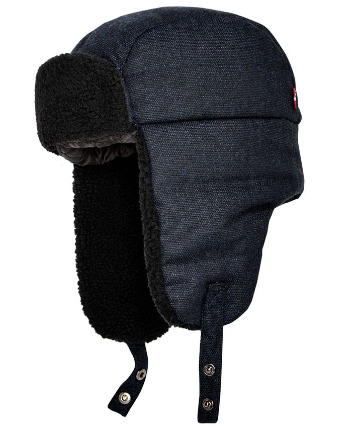 Levi's Men's Fleece-Lined Trapper Hat & Reviews - Hats, Gloves & Scarves -  Men - Macy's