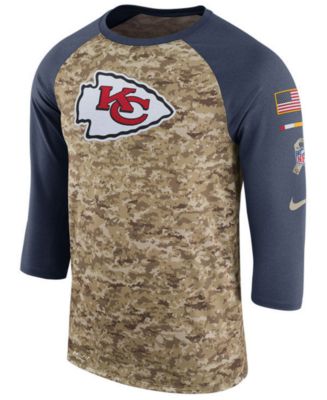 Nike Men's Kansas City Chiefs Salute To Service Raglan T-Shirt - Macy's