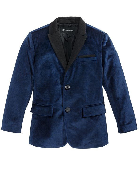 INC International Concepts I.N.C. Boy's Velvet Blazer, Created for Macy