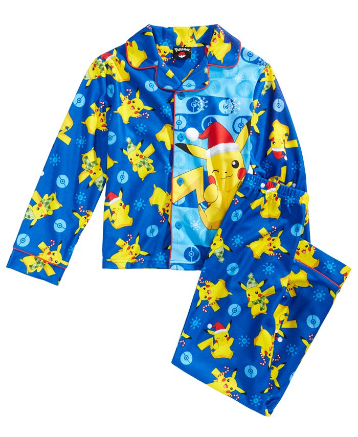 Pokemon Pokémon 2-Pc. Pikachu Pajama Set, Little Boys & Big Boys - Macy's