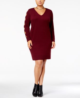 macys plus size sweater dresses