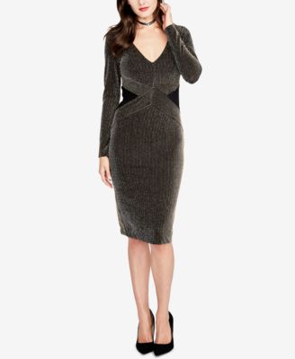 RACHEL Rachel Roy - Sparkle-Stripe Dress