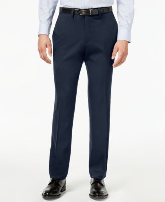 men's business casual blue pants