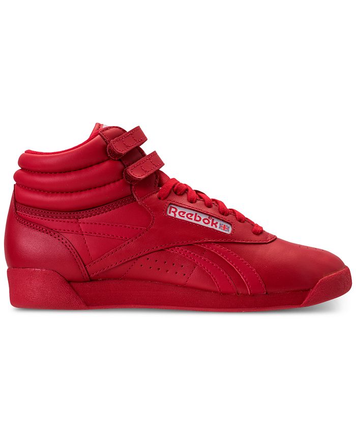 Reebok Women's Freestyle High Top Spirit Casual Sneakers from Finish ...