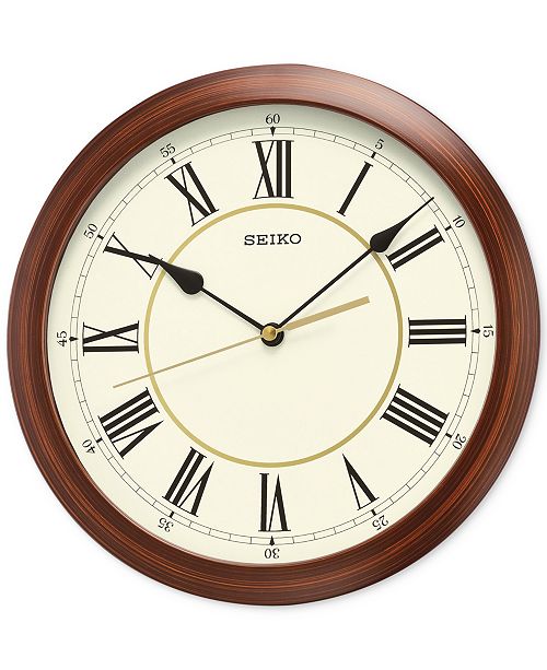 Seiko WoodLook Wall Clock & Reviews Clocks Home Decor Macy's