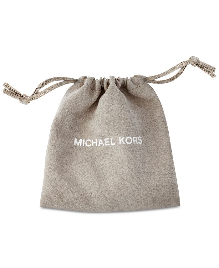 Michael Kors Logo Pavé Hinged Bangle Bracelet - Macy's