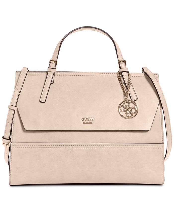 GUESS Huntley Top Handle Flap Front Satchel Macy s